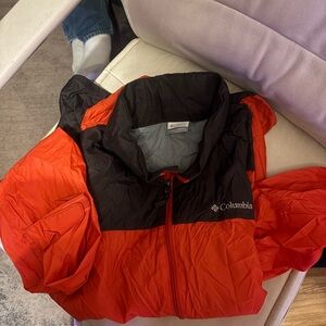 Columbia Kids' Vibrant Red and Black Raincoat